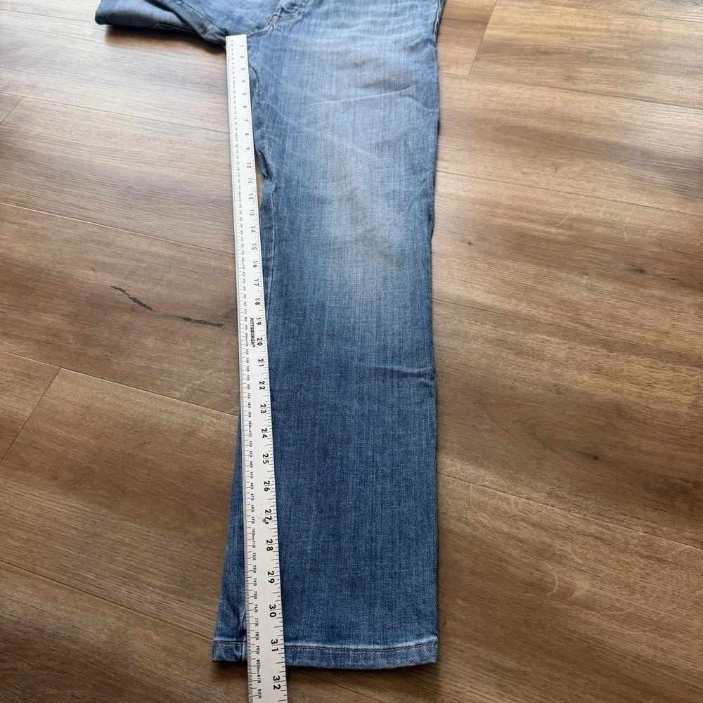 Diesel D-Yennox Jeans Men 32x32 Blue Tapered Stretch Light Wash Distressed 0IHAT
